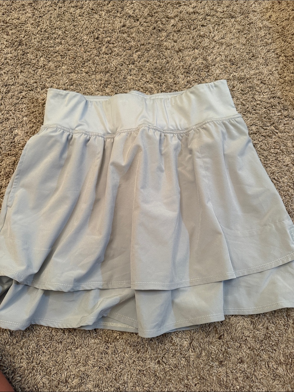 FootJoy Light Blue Tiered Golf Skirt